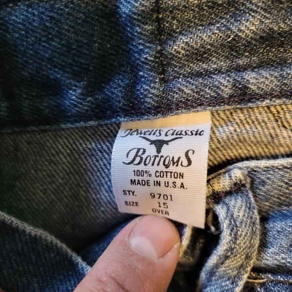 Womens Vtg Jewells Classic Bottoms High Waist Western Mom Jeans Sz 15x29 - Picture 6 of 8